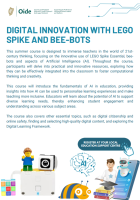 Digital Innovation with Lego Spike and Bee-Bots - 24SU12 (Facilitator Niall Gannon)