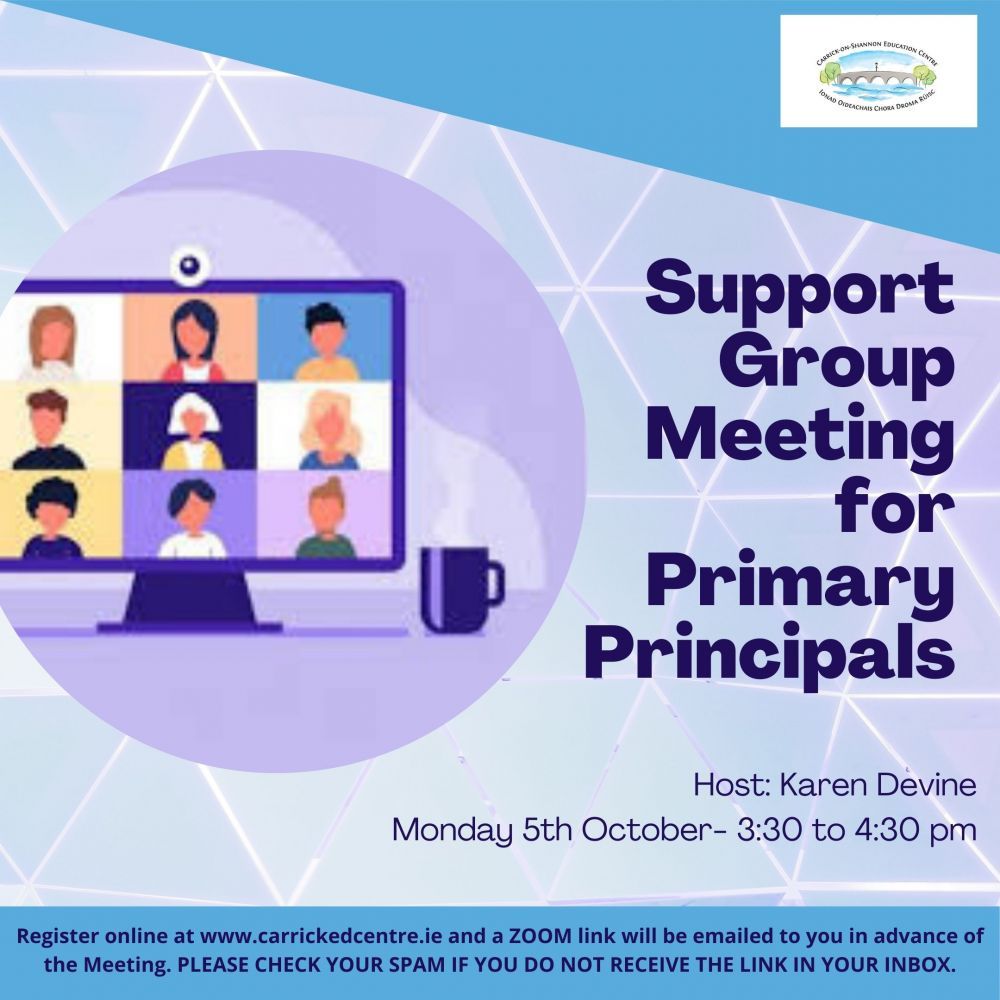 Support Group for Primary Principals 20LCAU09 (Live Zoom Meeting