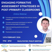 Engaging formative assessment strategies in post primary classrooms - 26LCSP19 (Facilitator Phillip Griffin)