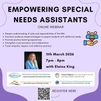 Empowering Special Needs Assistants - 26LCSP34  (Facilitator Elaine King)