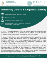 Embracing Cultural and Linguistic Diversity 