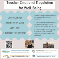 Teacher Emotional Regulation for Well-Being - 26LCSP37 (Facilitator Fiona Forman)