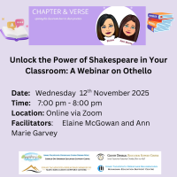 Unlock the Power of Shakespeare in Your Classroom: A Webinar on Othello - 25LCAU56 (Elaine McGowan & Ann Marie Garvey)