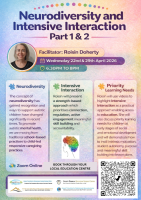 Neurodiversity and Intensive Interaction PART 1 & 2  26LCSP26 - (Facilitator Roisin Doherty)